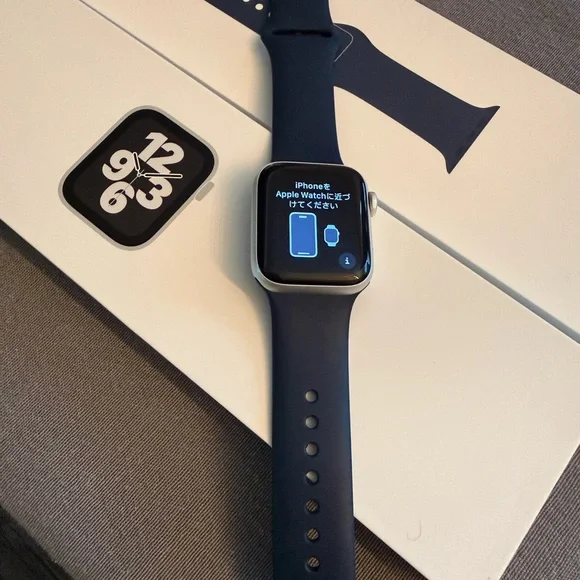 Apple Smartwatch with Silver Case and Blue Band - Picture 4 of 8